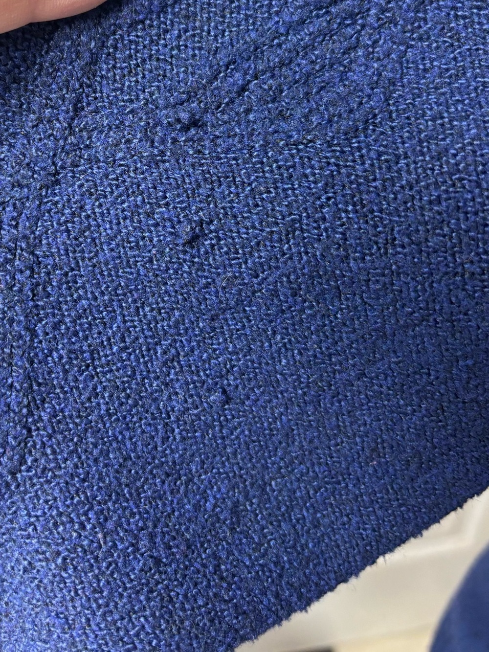 St. John's Bay Navy V-Neck Cable Knit Sweater with Three Buttons - Picture 5 of 7